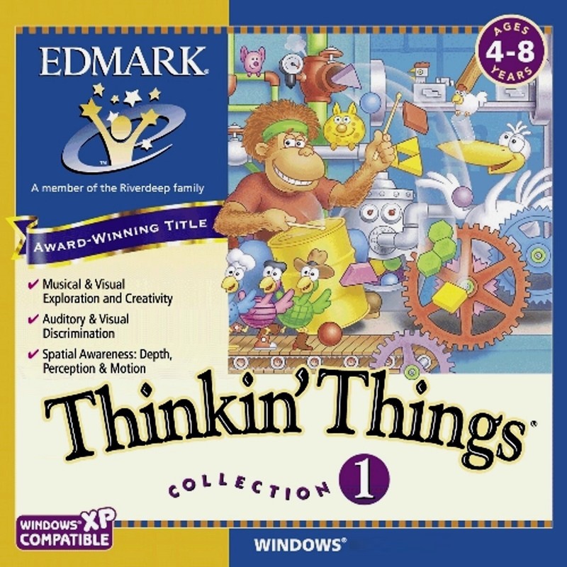 Thinkin’ Things Collection 1 Ages 4-6 Edutainment PC Software Sealed New