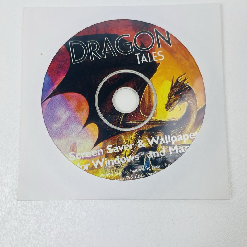 Vintage Dragon Tales Disk Keith Parkinson Screen Saver Wallpaper for PC Mac gallery