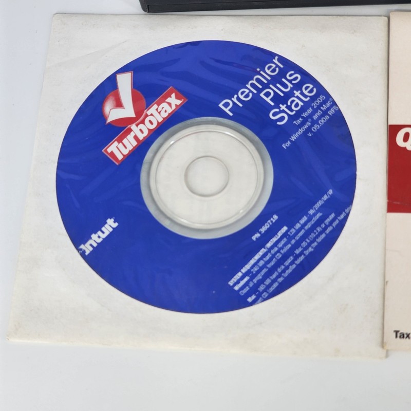 TurboTax Deluxe Software Collection 2000-2005 Intuit CD-ROM Vintage Computing gallery