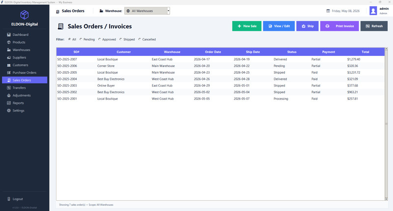 Multi Warehouse Inventory Management Software USB Stick Small Business No Fees gallery