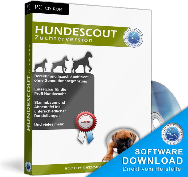 Hunde Zuchtprogramm,Stammbaum,Ausstellung,Preise,Kosten Hundezucht Software,EDV