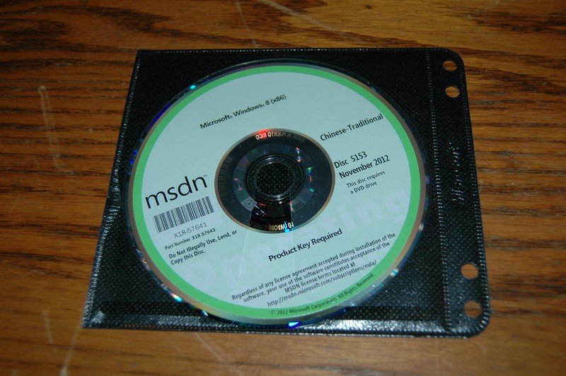 Microsoft MSDN Windows 8 (x86) November 2012 Disc 5153 Chinese Traditional
