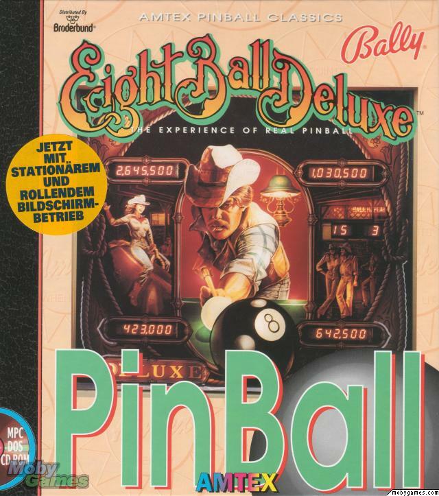 Eight Ball Deluxe w/ Manual PC classic cowboy western bally pinball game! FLOPPY
