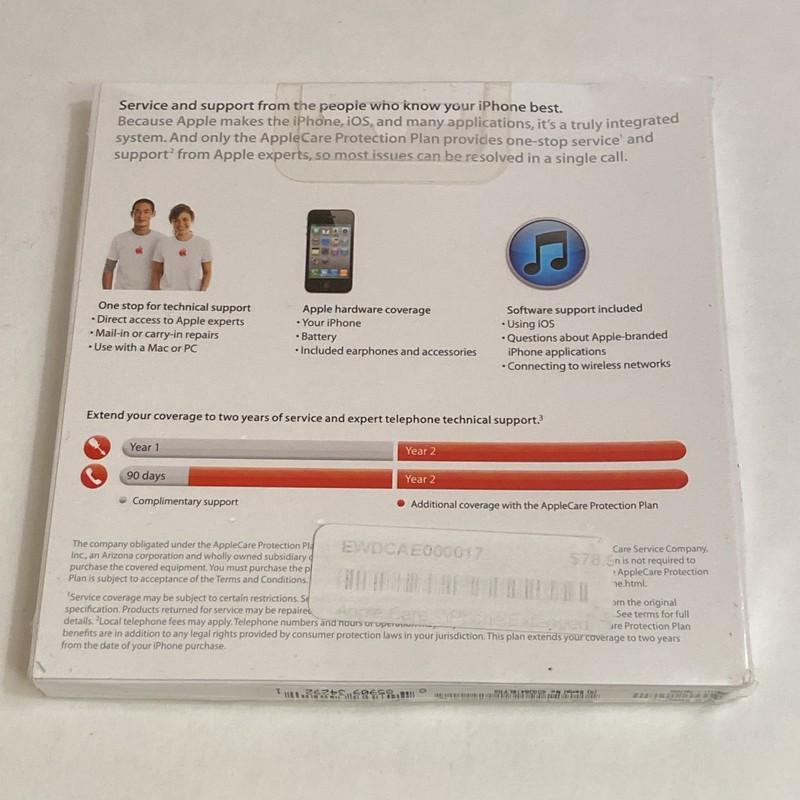 AppleCare Protection Plan for iPhone PC + Mac Brand New Factory Sealed gallery