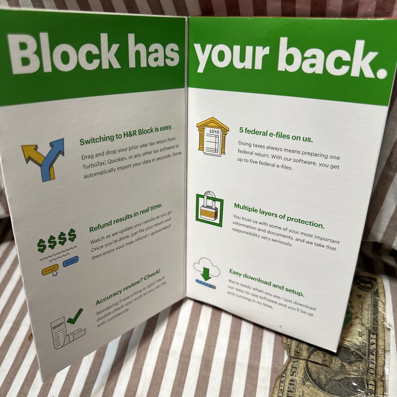 Box Damage H&R Block Tax Software Premium Business 2021 PC key card Turbotax HR gallery