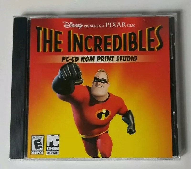 The Incredibles Print Studio PC CD ROM Disney Pixar