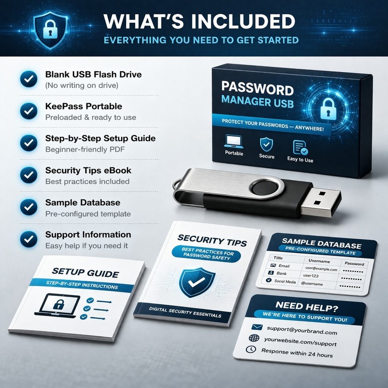 Secure Password Manager USB KeePass Portable Encrypted Vault Setup Guide gallery
