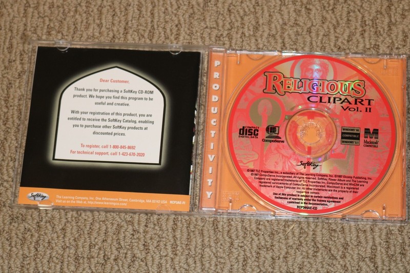 Religious Clip Art Vol II Mac CD ROM Windows 3.1 /95 and Macintosh gallery