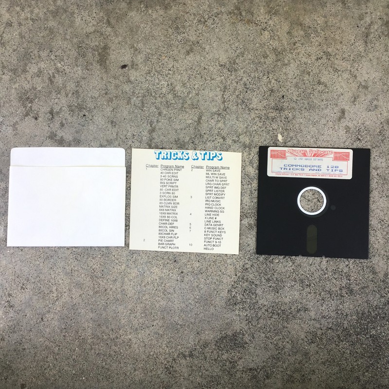Abacus Software Tricks and Tips Commodore 128 Optional Diskette 5 1/4” Floppy