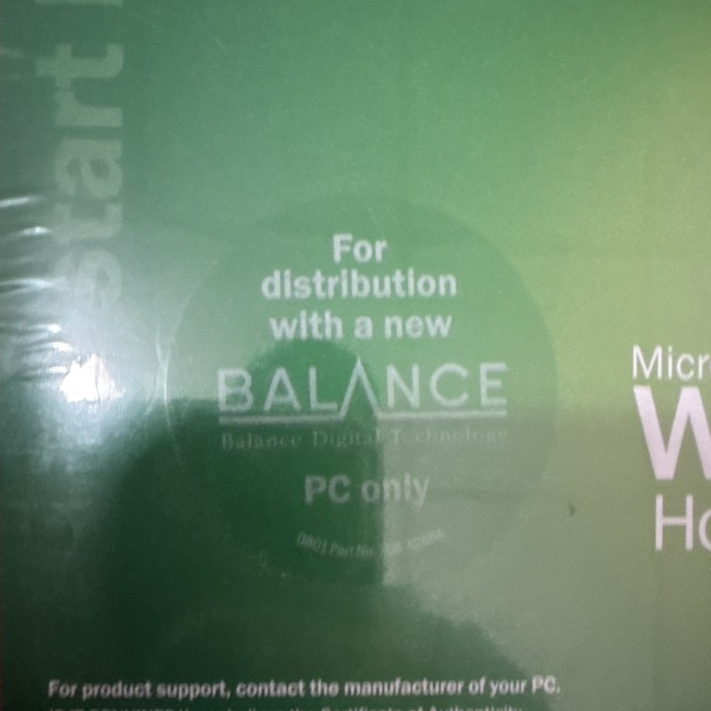 Microsoft Windows XP Home Edition Recovery CD English for Balance PC sealed gallery