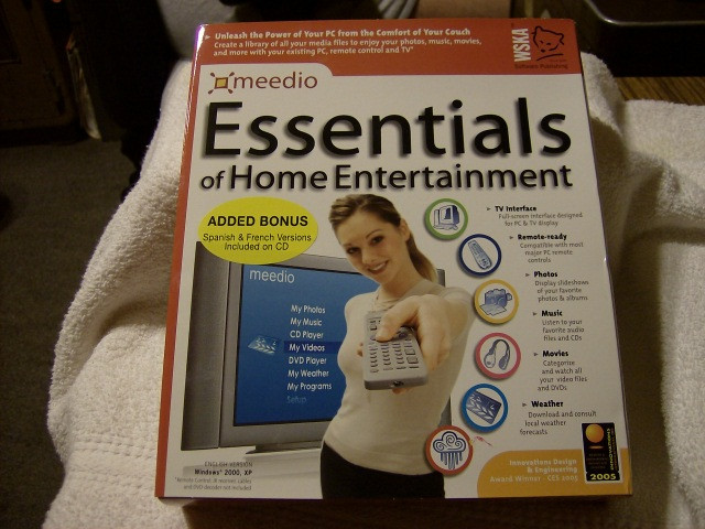 VINTAGE MEEDIO ESSENTIALS OF HOME ENTERTAINMENT PC CD SOFTWARE / NEW / SEALED