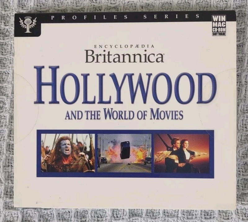 Encyclopedia Britannica Hollywood and the World of Movies CD ROM New Sealed 2004