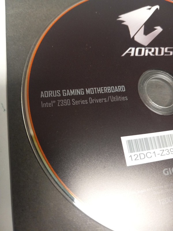 AORUS Gigabyte Intel Z390 Series Driver/Utilities Version 1.1 Disc Only gallery