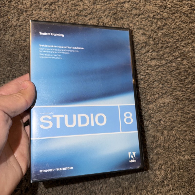 Macromedia Studio 8 Design Suite Dreamweaver Flash Fireworks Windows XP Mac