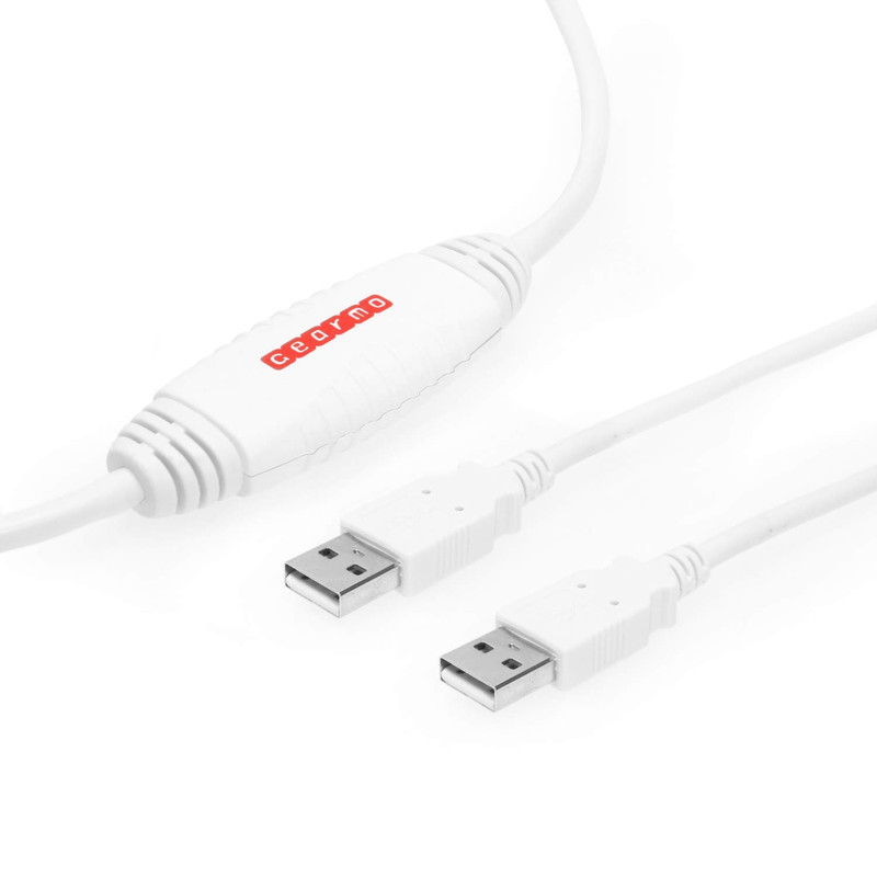 6Ft PC Transfer Cable - Built-In Software, No Installation, Unlimited Uses - Hig
