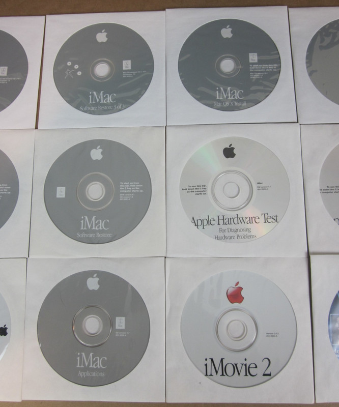 15 iMac Apple Macintosh Computer CD's OSX OS9 Applications Test Software iMovie gallery