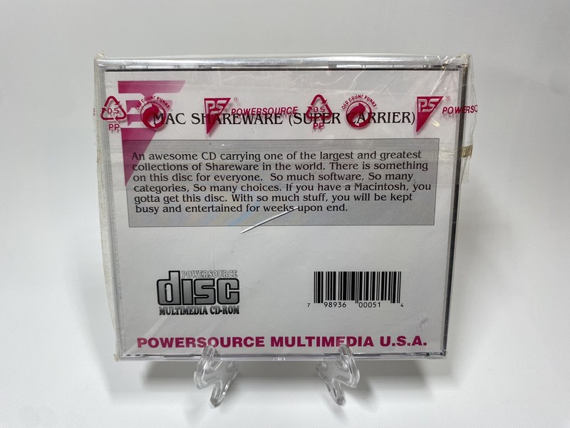 Apple Mac Shareware Powersource Disc Multimedia CD-ROM Super Carrier NEW Sealed gallery