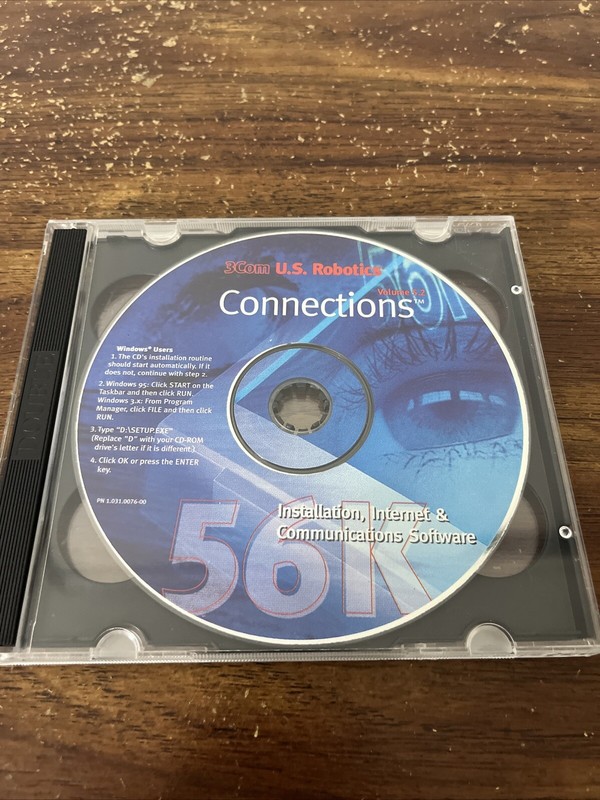 3 Com U.S. Robotics Connections 56 K (PC) Game Program