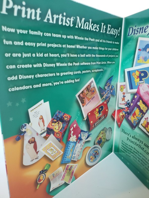 Disney Print Creations Featuring Winnie The Pooh (PC CD-Rom, 2002) New. gallery