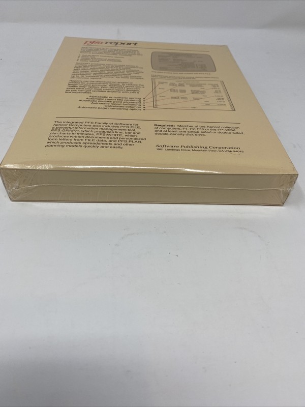 (1984) Software: PFS: Report Apricot Computer Software NOS Sealed! gallery