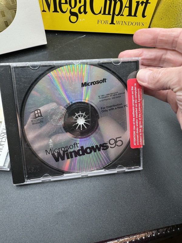 Vintage 1990’s Windows PC Software Quicken Windows 95 Office Clip Art gallery