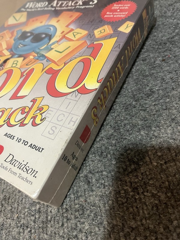 Word Attack 3 Vocabulary Program MS-DOS New Sealed 1994 gallery