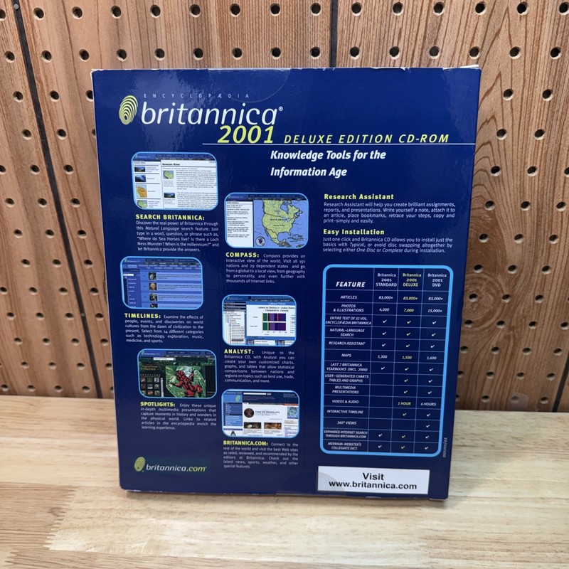 Encyclopedia Britannica 2001 Deluxe Edition CD for Windows 2 Disc gallery