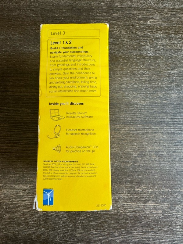 Rosetta Stone Francais French Level 1 & 2 2007 Version 3 Win/Mac CD-Rom gallery