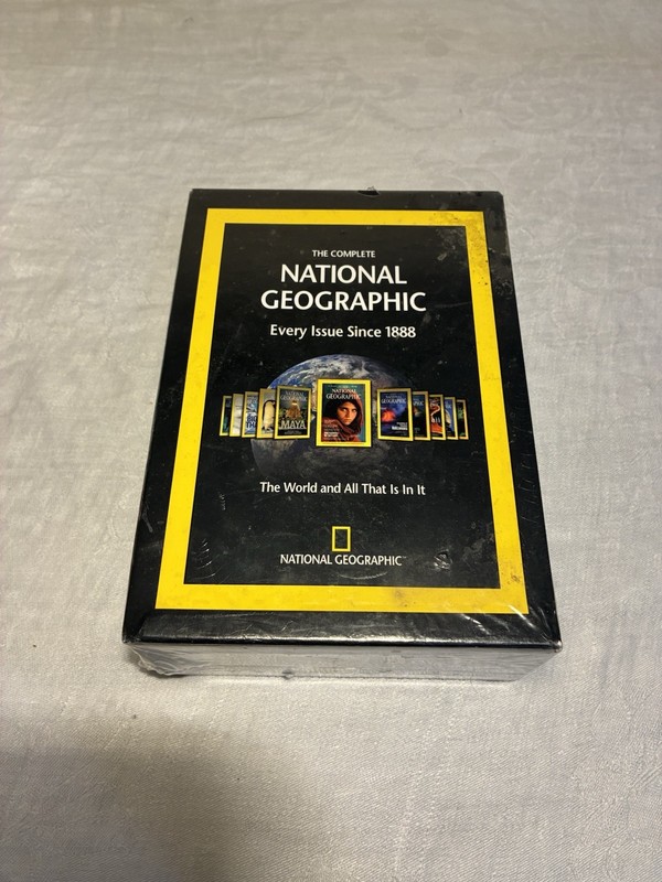 NEW Sealed Complete National Geographic Every Issue Since 1888 DVD-ROM Win Mac
