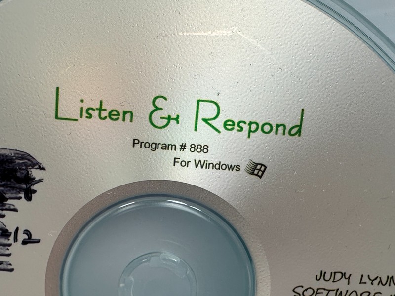 Listen & Respond Program 888 Judy Lynn Software Verbal Request Pictures Words gallery