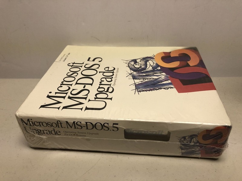 Microsoft MS-DOS 5 Upgrade PC 5.25" Floppy Factory Sealed Software gallery