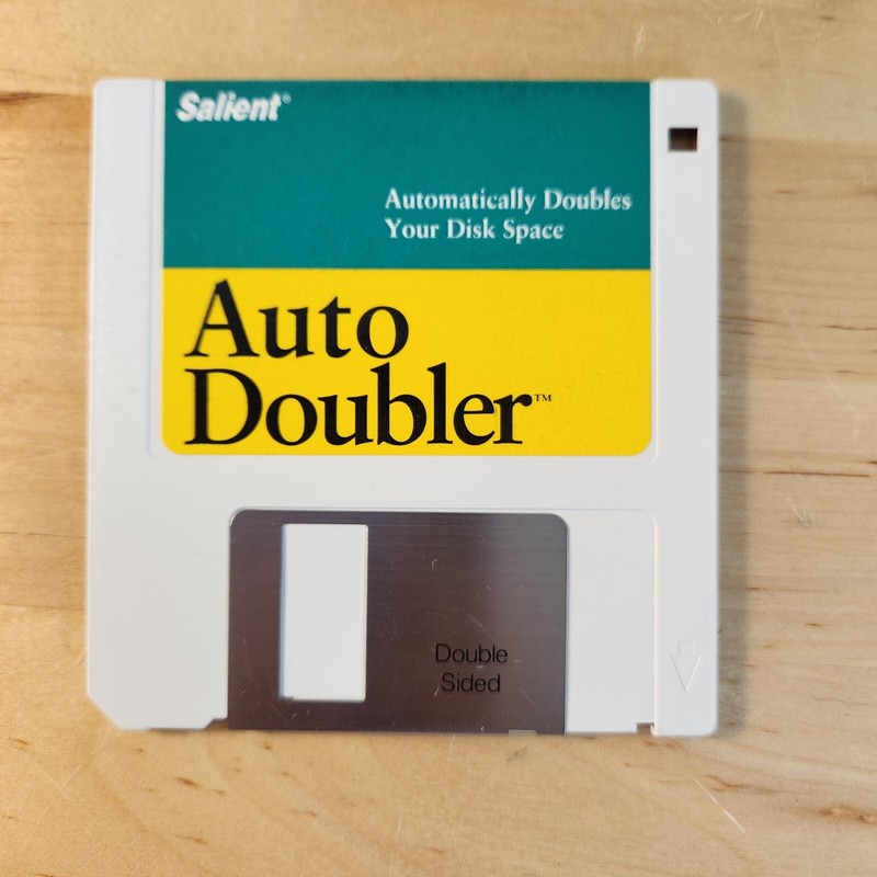 Salient Auto Doubler 3.5" Floppy Disk 1991, Vintage Computer Software