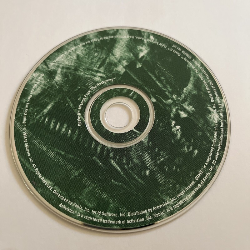 Quake II Mission Pack: The Reckoning (PC, 1998) Disk Only