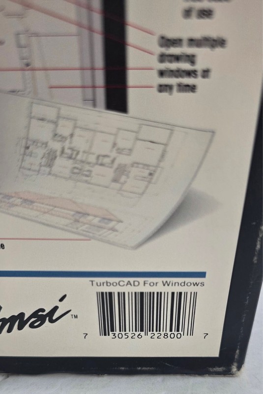 VINTAGE 1992 IMSI TurboCAD For Windows, 3.5" Discs - Design Drafting Software gallery