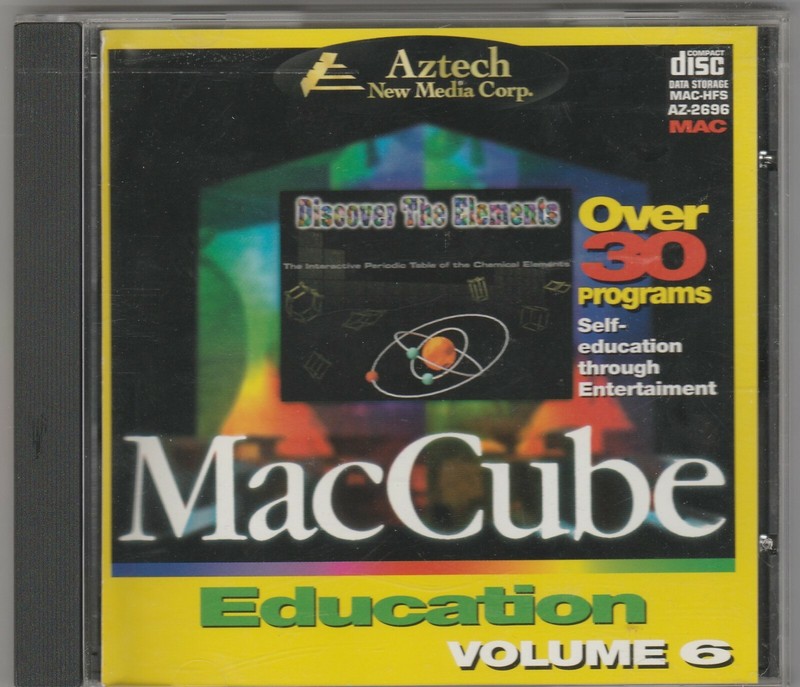 MacCube Education Volume 6 by Aztech New Media Corp for MAC 1995 ~ CD-ROM