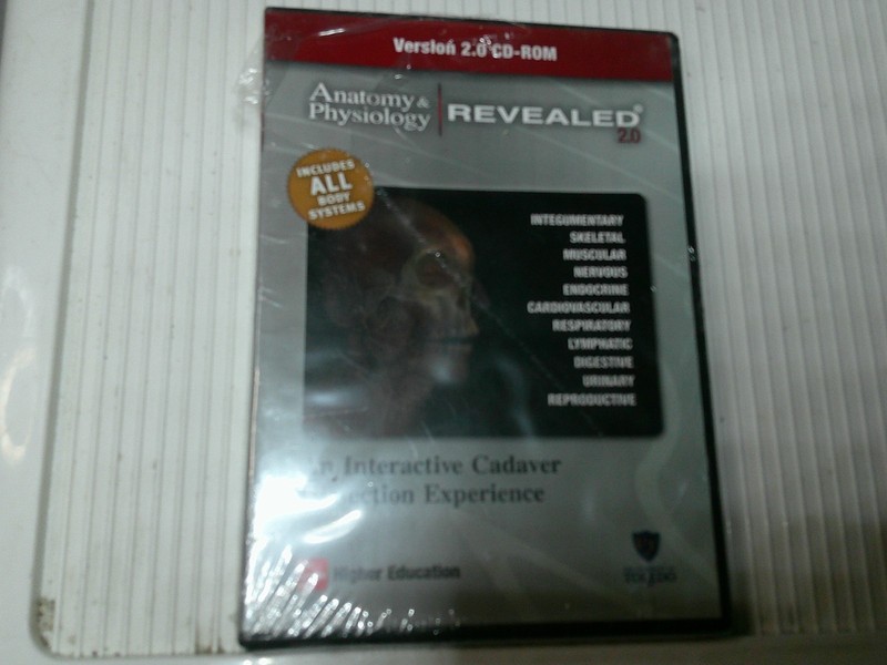 New Sealed! Anatomy & Physiology Revealed 2.0 CD-Rom ISBN: 9780073378077