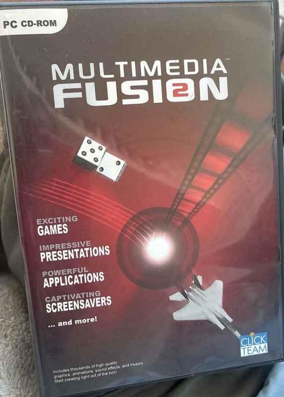 Multimedia Fusion 2 PC CD-ROM Clickteam Game Development Software Complete