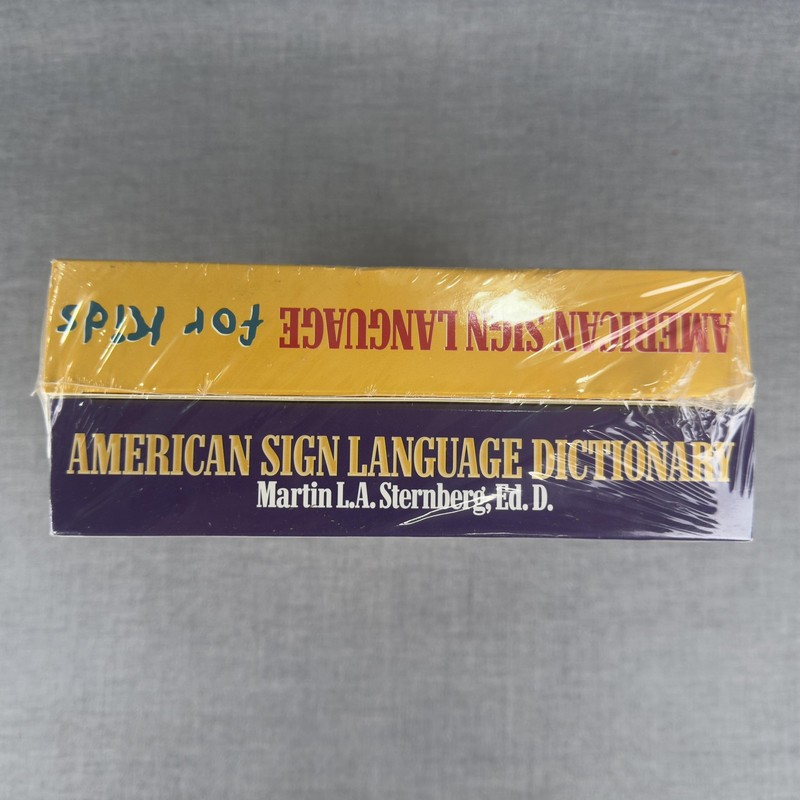 American Sign Language Dictionary Gold Edition + ASL for Kids CD-ROM Lot Sealed gallery