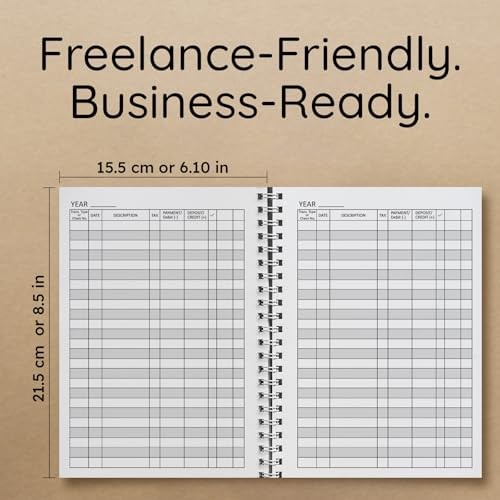Ledger Book – 2 Pack Accounting Ledger Books for Small (2 Pack) - Black gallery