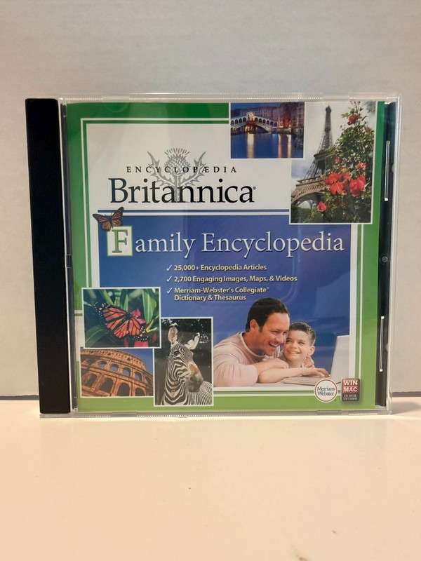 Encyclopedia Britannica Family Encyclopedia CD-ROM Win Mac Merriam-Webster gallery