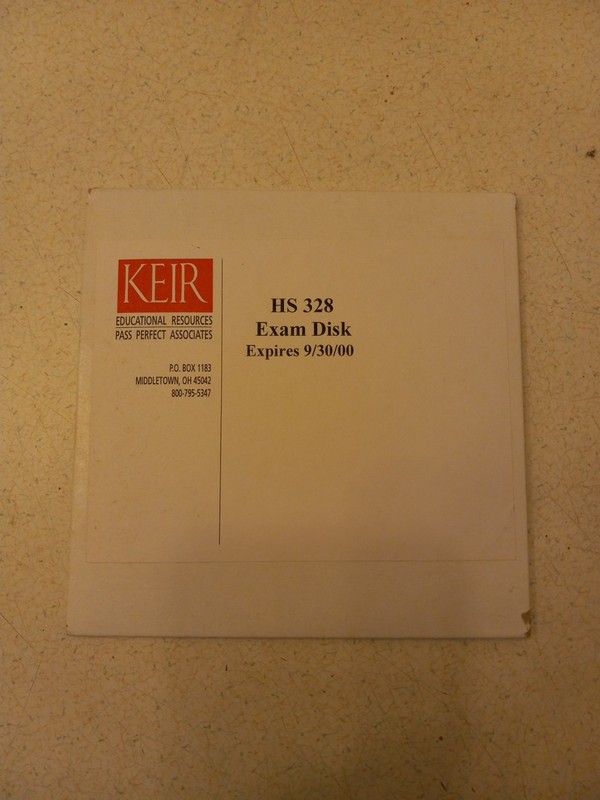 Vintage – Keir Educational Resources – Exam Disk HS 328 NEW SEALED