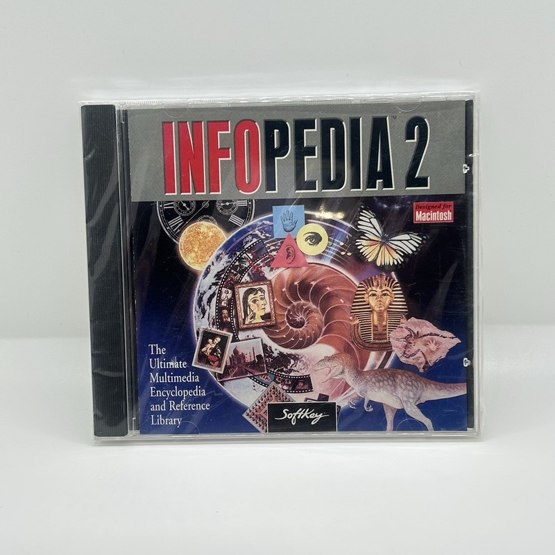 Infopedia 2.0 PC CD-ROM SoftKey 1996 Encyclopedia for Windows 95/3.1 S SEALED