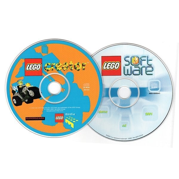 LEGO Creator (Ages 8+) (2 PC-CDs, 2001) for Windows – NEW CDs in SLEEVE