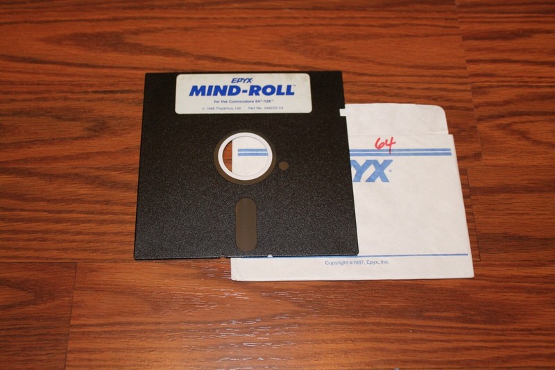 EPYX Mind-Roll Commodore 64 C64 Game on 5.25″ disk – tested
