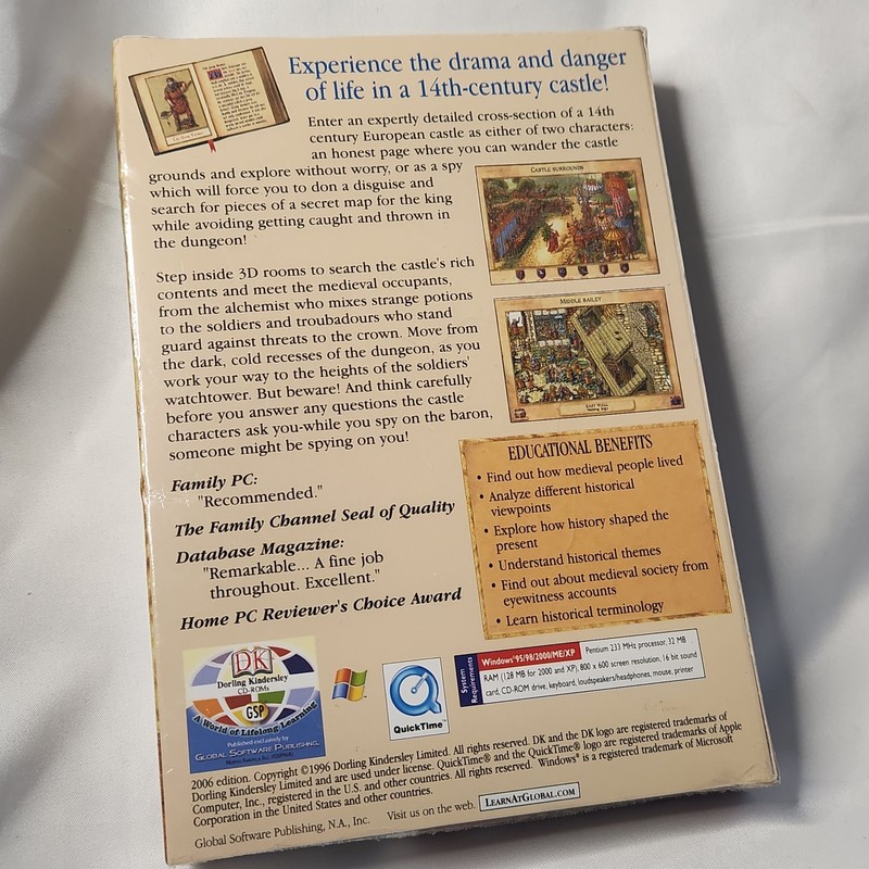 New Sealed Gsp Castle Explorer DK Role-Playing Game PC CD ROM Rpg 95/98/2000/XP gallery