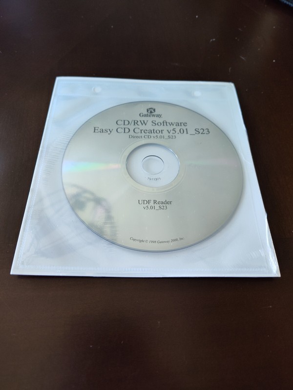 Easy CD Creator V5.01_S23 Gateway CD/RW Software UDF Reader CD ROM Sealed NEW