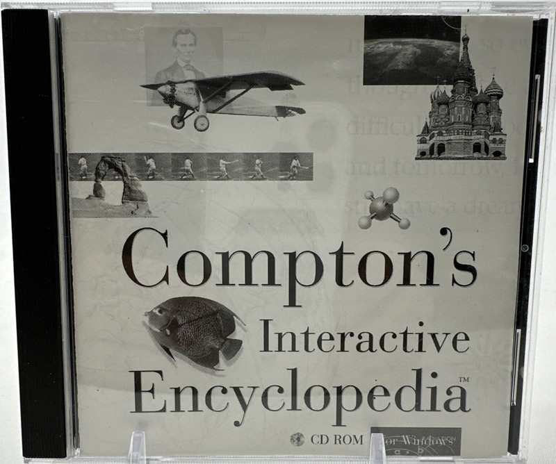 Compton’s Interactive Encyclopedia for Windows 1994 CD‑ROM Very Good