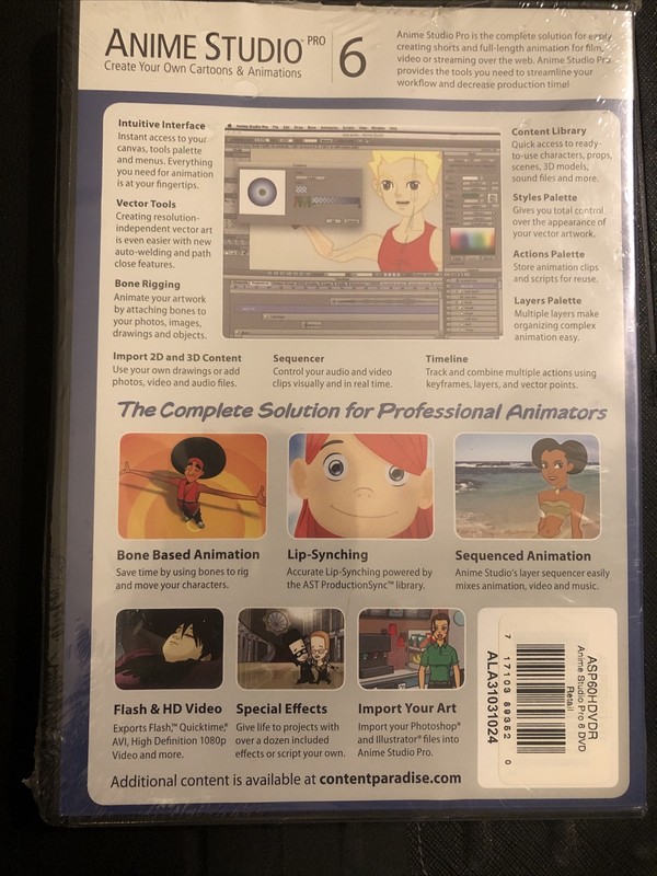 Anime Studio 6: The Official Guide by Kelly L. Murdock - New in Shrink Wrap gallery