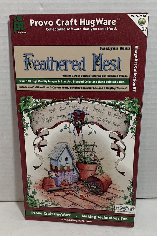 FEATHERED NEST Images Borders Frames Birds Garden Home Provo Craft HugWare 27