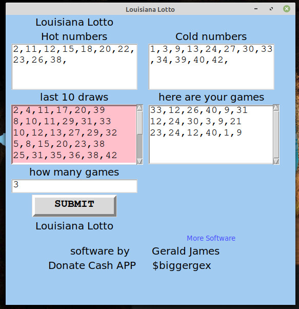 Louisiana Lotto – Easy 5 – Pick 3, 4 and 5 software USB for Windows 7 , 8 & 10